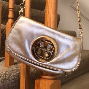 Tory Burch crossbody chain purse.